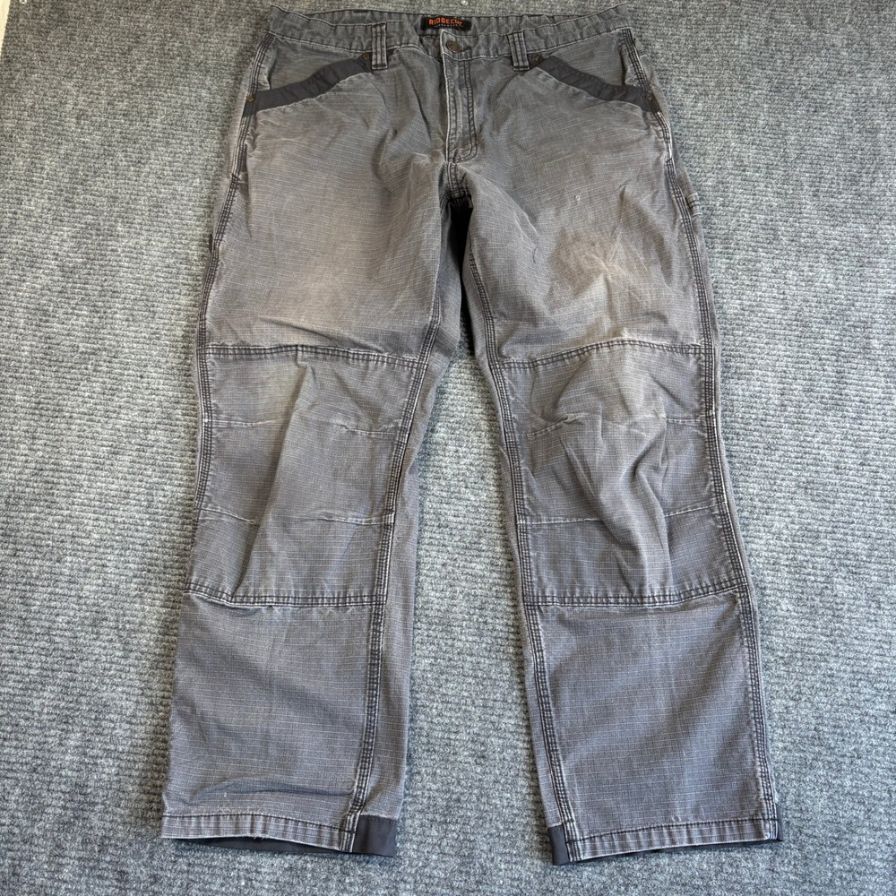 Ridgecut Toughwear Mens 40x32 Charcoal Gray Ripstop Carpenter Work Pants RC11011